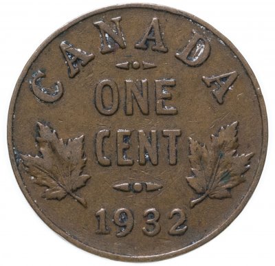 купить Канада 1 цент (cent) 1932, Георг V