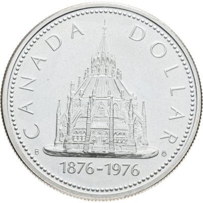 купить Канада 1 доллар (dollar) 1976 100 лет Оттавской парламентской библиотеке