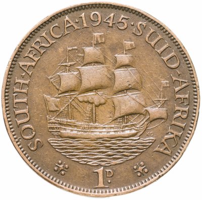 купить Британская Южная Африка (ЮАР) 1 пенни 1945