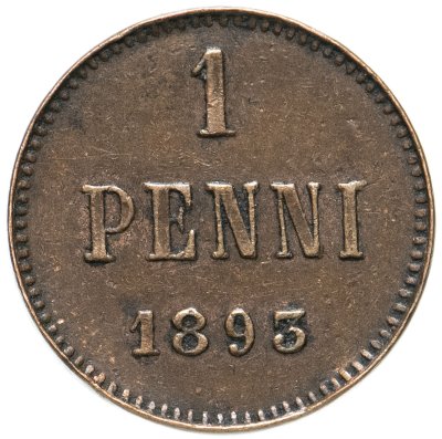 купить 1 пенни (penni) 1893