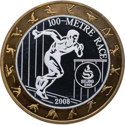 купить КНДР 30 вон (won) 2008 Proof XXIX летние Олимпийские Игры Пекин-2008 - бег на 100 метров