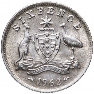 купить Австралия 6 пенсов (pence) 1962