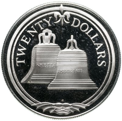 купить Британские Виргинские острова 20 долларов (dollars) 1985 "Сокровища затонувших кораблей - Колокола"