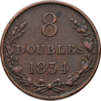 купить Гернси 8 дублей (doubles) 1834