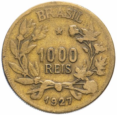 купить Бразилия 1000 рейс (reis) 1927