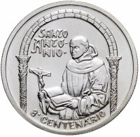 Купить Португалия 500 эскудо (escudos) 1995 "800 лет со дня рождения Святого Антония"