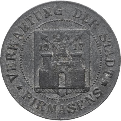 купить Германия "Пирмазенс" 5 пфеннигов 1917 нотгельд