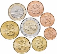купить Финляндия полный годовой набор евро для обращения 2018 (8 штук, UNC)
