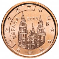 Купить Испания 1 цент (cent) 2003