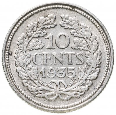 купить Нидерланды 10 центов (cents) 1935