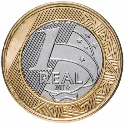 купить Бразилия 1 реал (real) 2016 года "XV летние Паралимпийские Игры в Рио-де-Жанейро 2016 - паралимпийское плавание"