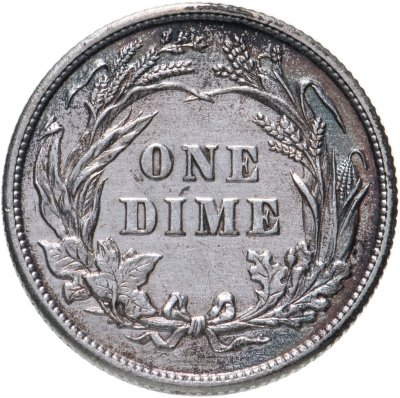 купить США 10 центов (дайм, one dime) 1892 Barber Dime Без отметки монетного двора