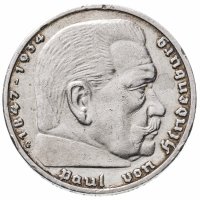 купить Германия (Третий рейх) 5 рейхсмарок (reichsmark) 1939 "G"