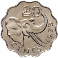 купить Свазиленд 20 центов (cents) 1975