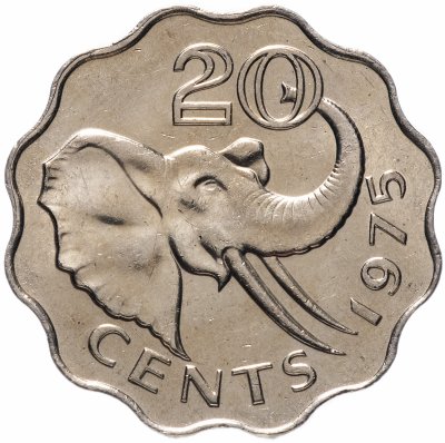 купить Свазиленд 20 центов (cents) 1975