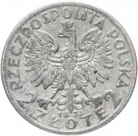 купить 2 злотых (zlote) 1933 Королева Ядвига