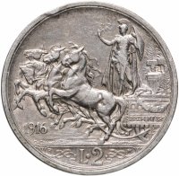 купить Италия 2 лиры 1916