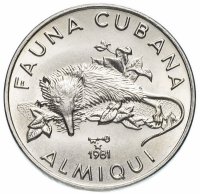 Купить Куба 1 песо (peso) 1981 "Фауна Кубы - Кубинский щелезуб"