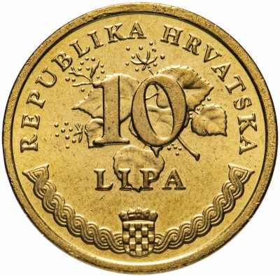 купить Хорватия 10 лип (lipa) 1994-2020 надпись на латинском, случайная дата