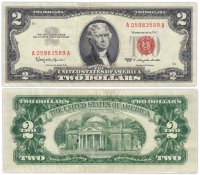 купить США 2 доллара 1963 (Pick 382a)
