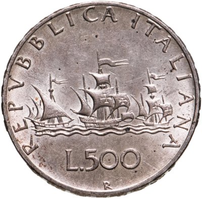 купить Италия 500 лир 1966