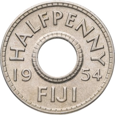 купить Фиджи 1/2 пенни (penny) 1954