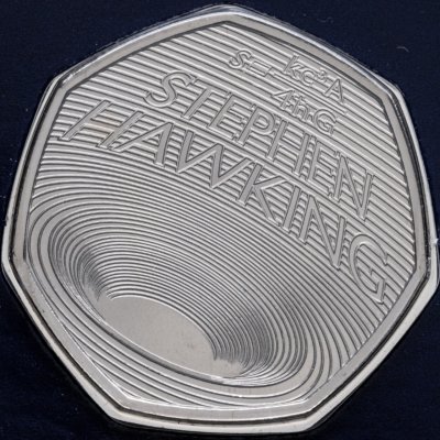 купить Великобритания 50 пенсов (pence) 2019 "Стивен Хокинг"