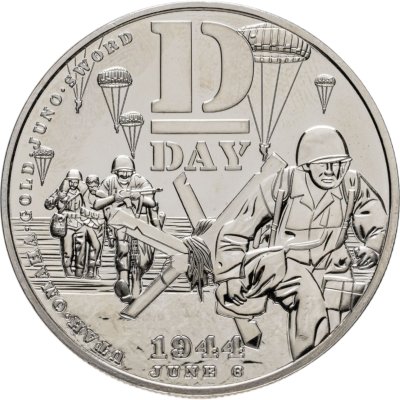 купить Острова Питкэрн 5 фунтов 2024 "80-я годовщина. Высадка в Нормандии- День "Д""