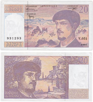 купить Франция 20 франков 1997 (Pick 151i)