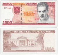 купить Куба 1000 песо 2010 (Pick 132) RAR