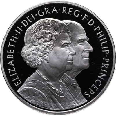 купить Великобритания 5 фунтов 2007 "Бриллиантовая свадьба"