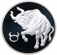 Купить 3 рубля 2004 СПМД "Знаки зодиака - Телец"
