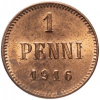 Купить 1 пенни (penni) 1916