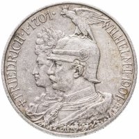 Купить Германия (Империя) 2 марки (mark) 1901 200 лет Пруссии