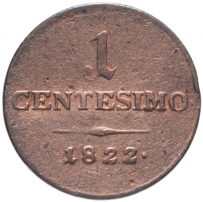 купить Италия, Ломбардия-Венеция 1 чентезимо (centesimo) 1822 M