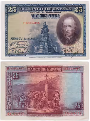 купить Испания 25 песет 1928 (Pick 74.b)