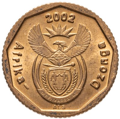 купить ЮАР 10 центов (cents) 2002 надпись "Afrika-Dzonga"