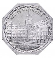 купить Германия, Нюрнберг 20 пфеннигов 1921 "Новая ратуша" (трамвайный жетон)