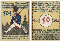 купить Германия (Липпе-Детмольд: Детмольд) 50 пфеннигов 1920 (268/B1)