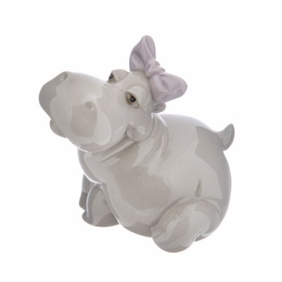 купить Статуэтка "Бегемот", фарфор, роспись, мануфактура "NAO porcelain", Испания, 1980-2000 гг.