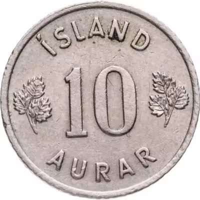 купить Исландия 10 эйре (aurar) 1953