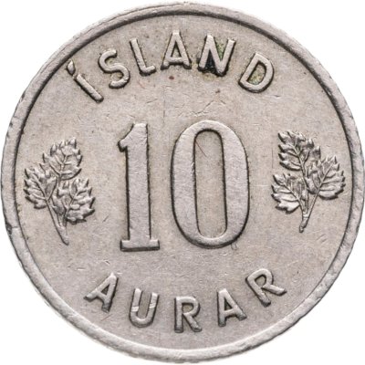 купить Исландия 10 эйре (aurar) 1953