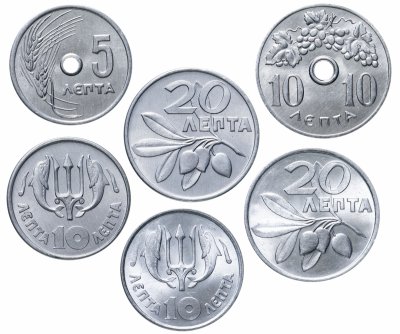 купить Греция Набор монет 1971-1973 (6 штук)
