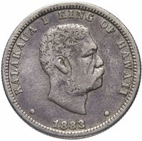 купить Гавайи 1/4 доллара (hapaha) 1883