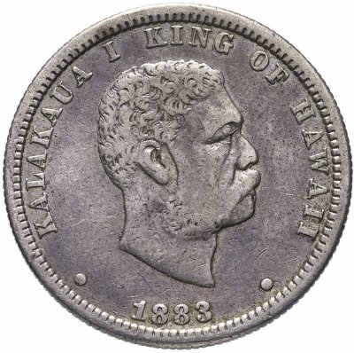 купить Гавайи 1/4 доллара (hapaha) 1883