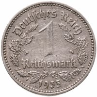 купить Германия Третий рейх 1 рейхсмарка (reichsmark) 1935