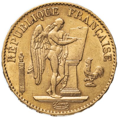 купить Франция 20 франков (francs) 1877