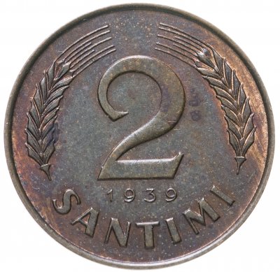 купить Латвия 2 сантима (santimi) 1939