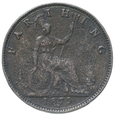 купить Великобритания 1 фартинг (farthing) 1875