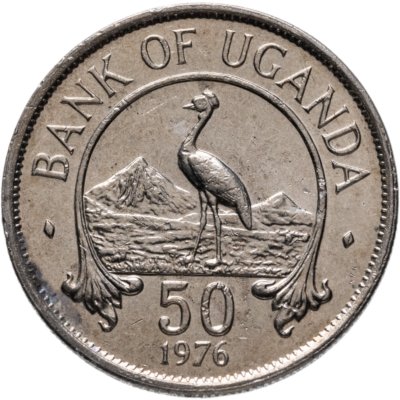 купить Уганда 50 центов (cents) 1976